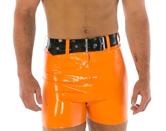 Classic Jeans Latex Shorts - Standard Sizes & Bespoke. See 'Add Your Personalisation' for Bespoke Requirements