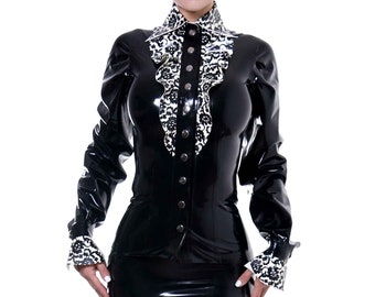 Bordelle-L'Amour Siren Latex Shirt - Standard Sizes & Bespoke. See 'Add Your Personalisation' for Bespoke Requirements