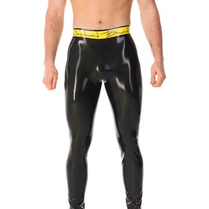 Brand Me Latex Men's Leggings - Standard Sizes & Bespoke. See 'Add Your Personalisation' for Bespoke Requirements