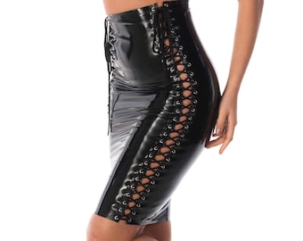 Seductiva Latex Skirt - Standard Sizes & Bespoke. See 'Add Your Personalisation' for Bespoke Requirements