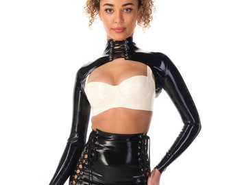 Lady Dominara Latex Bolero - Standard Sizes & Bespoke. See 'Add Your Personalisation' for Bespoke Requirements