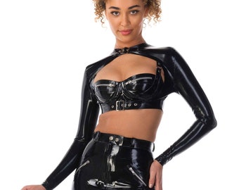 Metro Latex Bolero Top - Standard Sizes & Bespoke. See 'Add Your Personalisation' for Bespoke Requirements