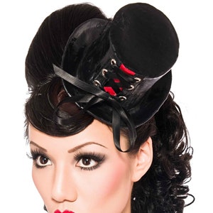 Corset Cabaret Mini Top Latex Hat