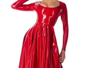 Portia Latex Dress - Standard Sizes & Bespoke. See 'Add Your Personalisation' for Bespoke Requirements