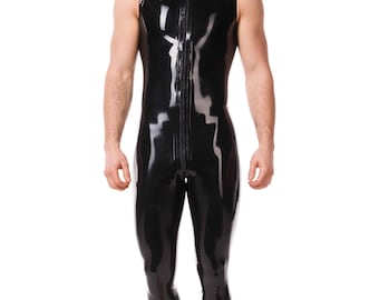 Jurgen Sleeveless Latex Catsuit - Standard Sizes & Bespoke. See 'Add Your Personalisation' for Bespoke Requirements