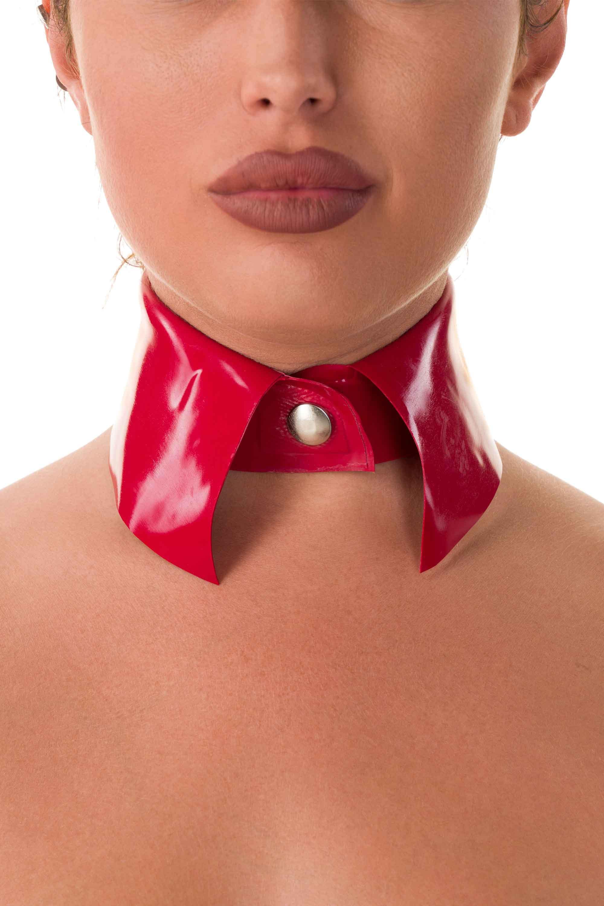 Chocker Shirt Latex Collar