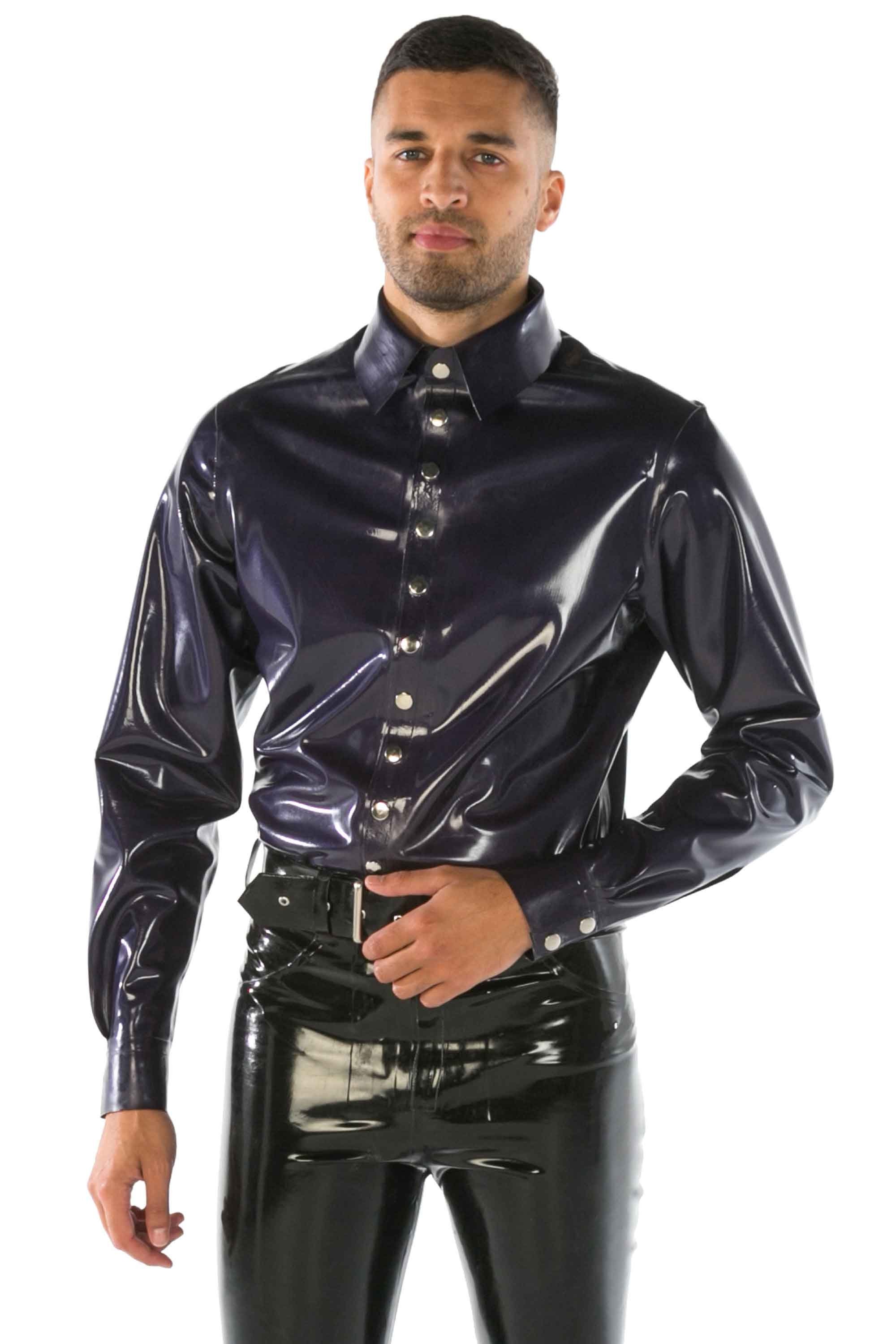 Men's Classic Latex Shirt (Long Sleeve) - Standard Sizes & Bespoke. See 'Add Your Personalisation' for Bespoke Requirements