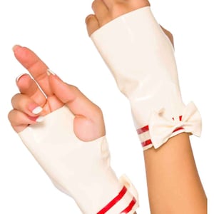 Desirous Latex Mitts