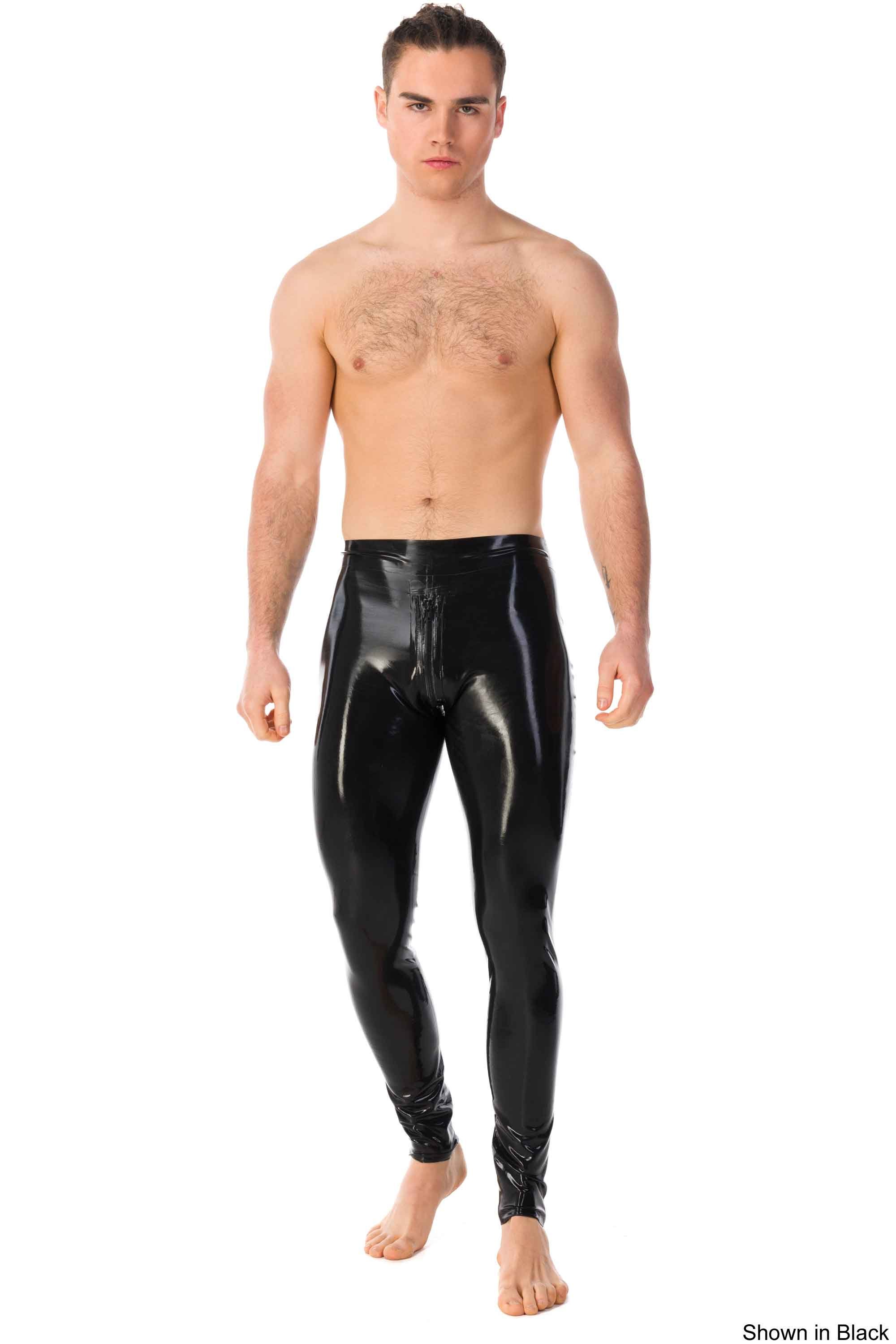 Latex leggings clearance men