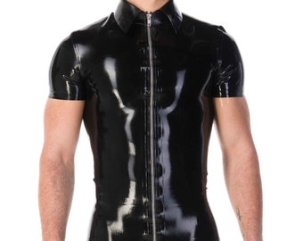 Dante Polo Latex Shirt (Short Sleeves) - Standard Sizes & Bespoke. See 'Add Your Personalisation' for Bespoke Requirements