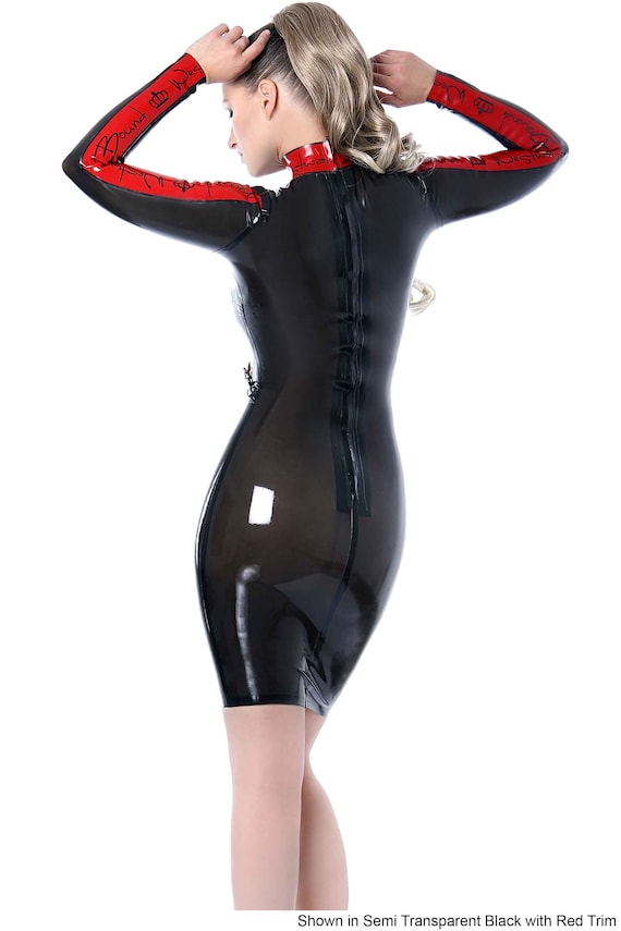 Brand Me Babe Latex Dress Standard Sizes Bespoke. See add Your