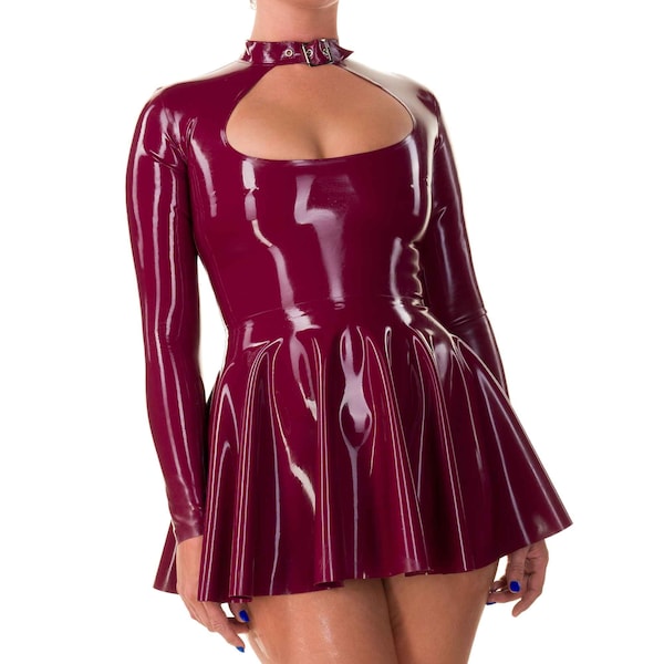 Tease Latex Flared Dress - Standard Sizes & Bespoke. See 'Add Your Personalisation' for Bespoke Requirements