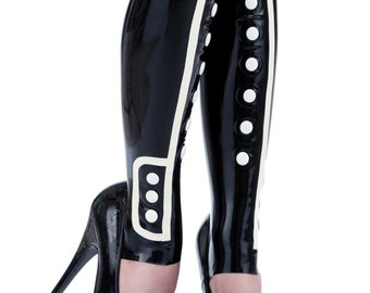 Missy Latex Spats - Standard Sizes & Bespoke. See 'Add Your Personalisation' for Bespoke Requirements