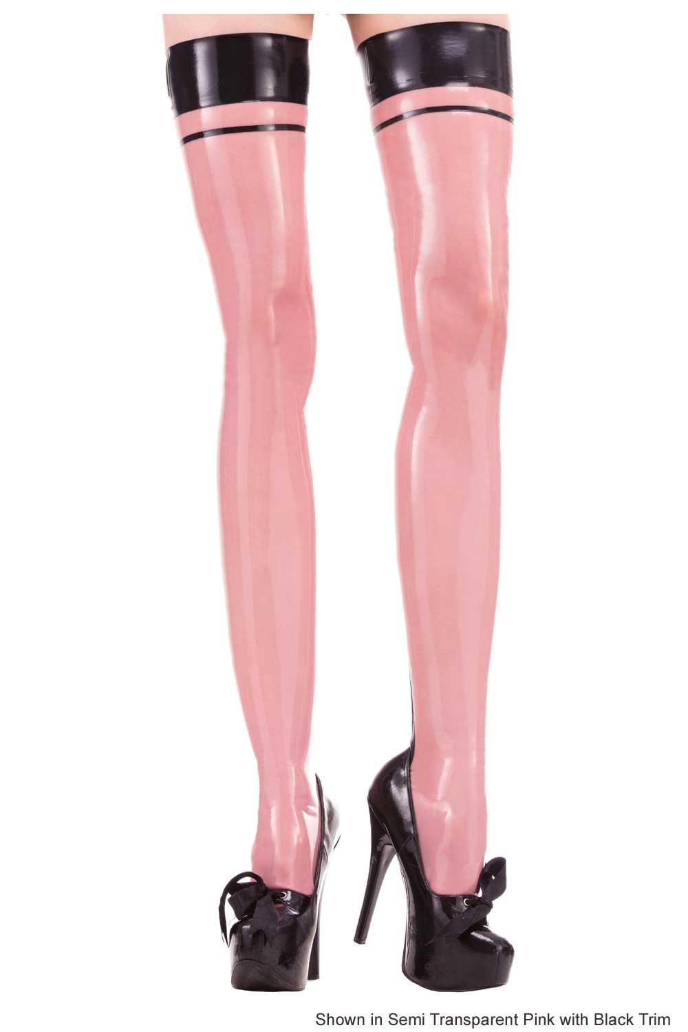 Image of Betty Latex Rubber Stockings