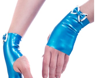 Double Bow Latex Mitts