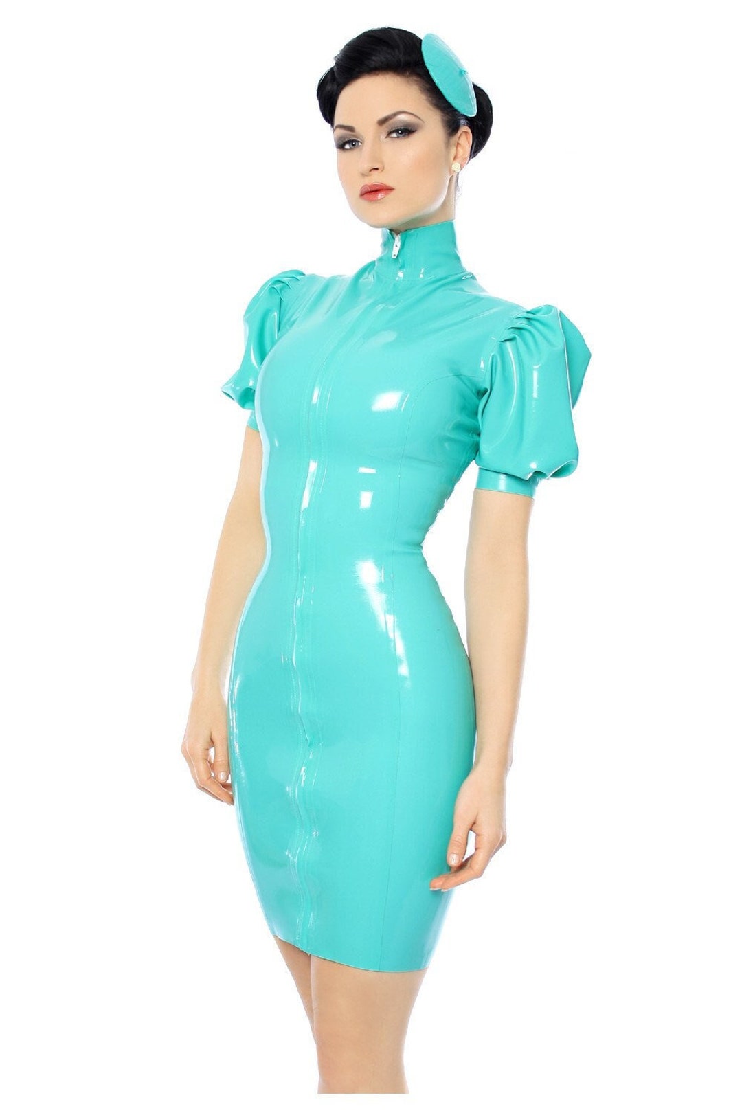 Robe en latex Mansfield Kitti Tailles standard et sur mesure - Main Image