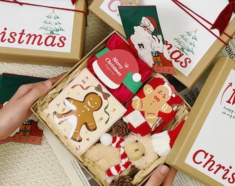 Christmas Gift Box, Hygge Gift Box, Gift Box for Women, Winter Gift Box, Self Care Gift Box, Christmas Care Package,Holiday Gift Box for her