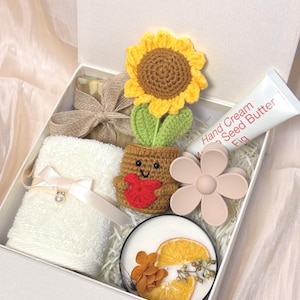 Pflegepaket für Freunde, Denken an Sie Geschenkbox, Hygge-Geschenkbox, Senden von Sonnenschein, Pflegepaket, Senden von Liebe und Umarmungen, Sympathiegeschenkbox