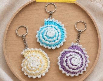 Schema per conchiglia a spirale all'uncinetto, tutorial per applicazione di conchiglia a tema dopamina, tutorial facile per applicazione di conchiglia, simpatiche creature marine