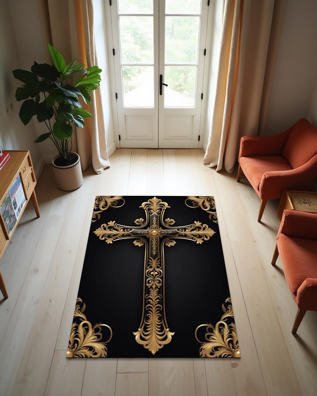 Church Rug Prayer Rugs, Antique Retro Decor, Wall Rugs, Church Wall Rug, Christ ...