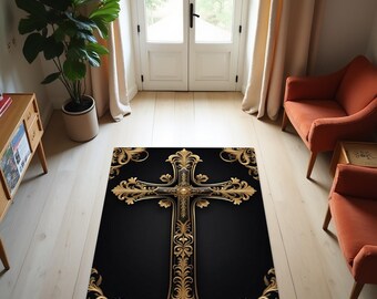 Gebedskleden, antiek retro decor, muurtapijten, kerkmuurtapijt, Christuskruis, geschenk gebedskleed, kathedraaltapijten, kerkdecors, karpetten,