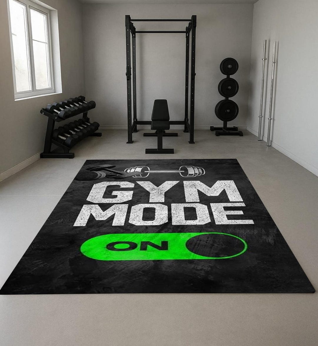 Exercise Area Rugs Motivational Gym Rug, Boys Rug, Gift for Bodybuilder, Sport Rug, Mode ...