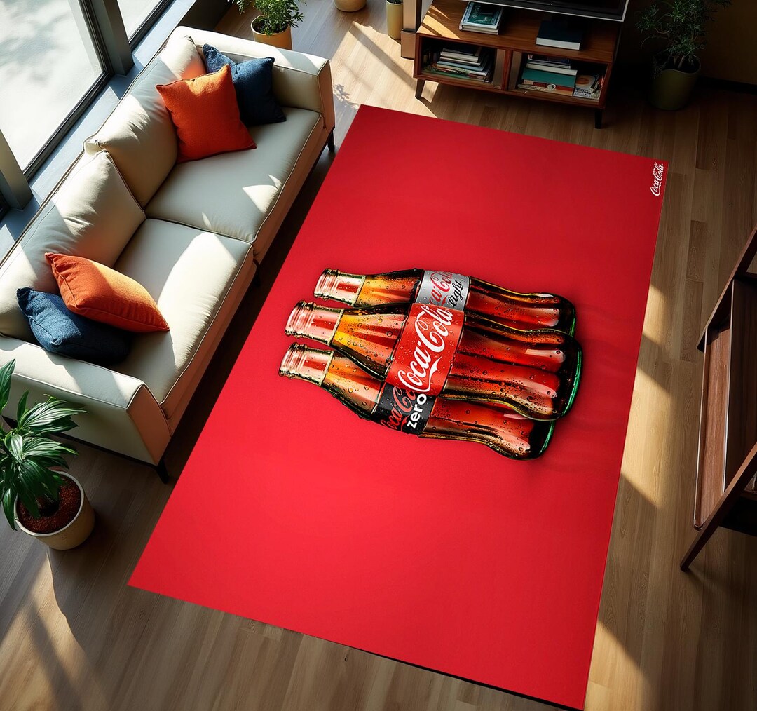 Coke Patterns Coca Cola, Coke Rug,bottle Pattern, Coca Cola Decor, Coca Cola Runner ...