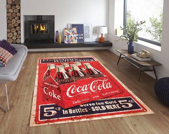 Verfrissende cola, colacadeaus, colafles, verfrissende cola, colacadeau, retro coca-cola, rood tapijt, esthetisch tapijt, prachtig tapijt, keukentapijt