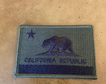 California State Republic Patch Green & Black