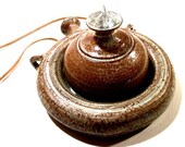 Art Pottery Wall Hanging Vase Canteen Style and Weed Pot Oil Lamp