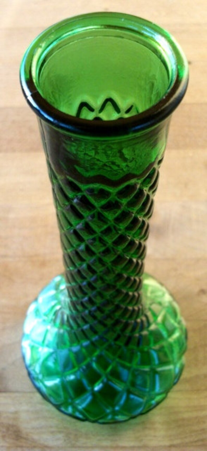 By Randall Green Glass Bud Vase Vintage Collectible Gift Ideas Etsy