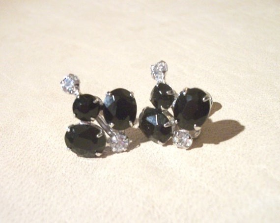 Sweet Screw Back Rhinestone Earrings for Women Co… - image 3