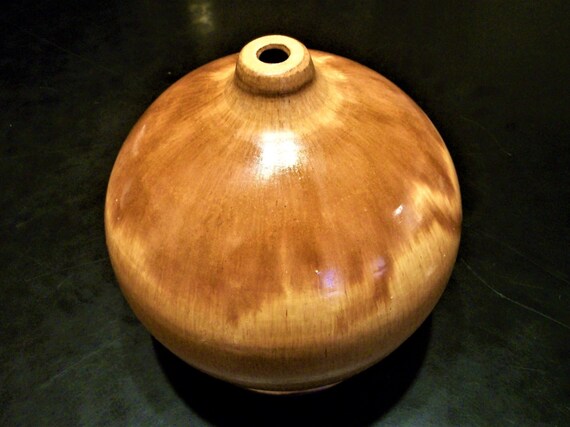 Art Pottery Table Lamp Base Handmade Rustic Browns Fine Wood Grain Unique Gifts for The Home Repairing Replacement Part Creating Lighting