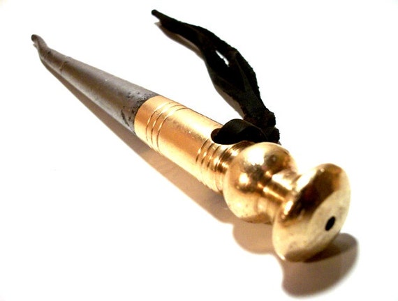 Brass Steel Marlinspike Seamanship Tool Vintage Antique Etsy