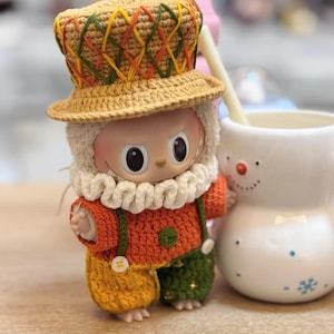 Doll Crochet Clothes Pattern – Amigurumi Doll Outfits PDF  –Labubu  Circus  Little Duke Pattern - Labubu Haloween 2025
