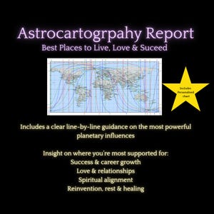Dónde vivir, amar y triunfar / Lectura de astrocartografía / Los mejores lugares para la carrera, las relaciones y la alineación del alma