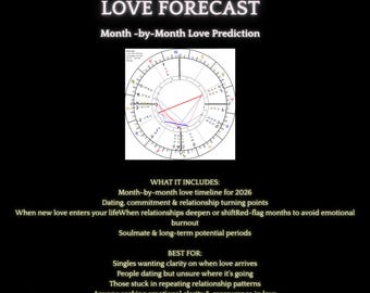 2026 Rising Sign Love Forecast | Astrology Reading (Digital)