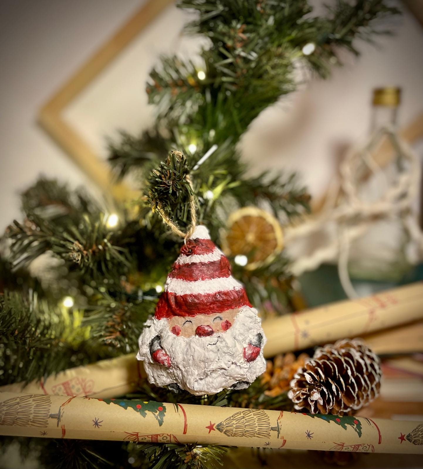 Handcrafted Gnome Christmas Ornament thumbnail 6