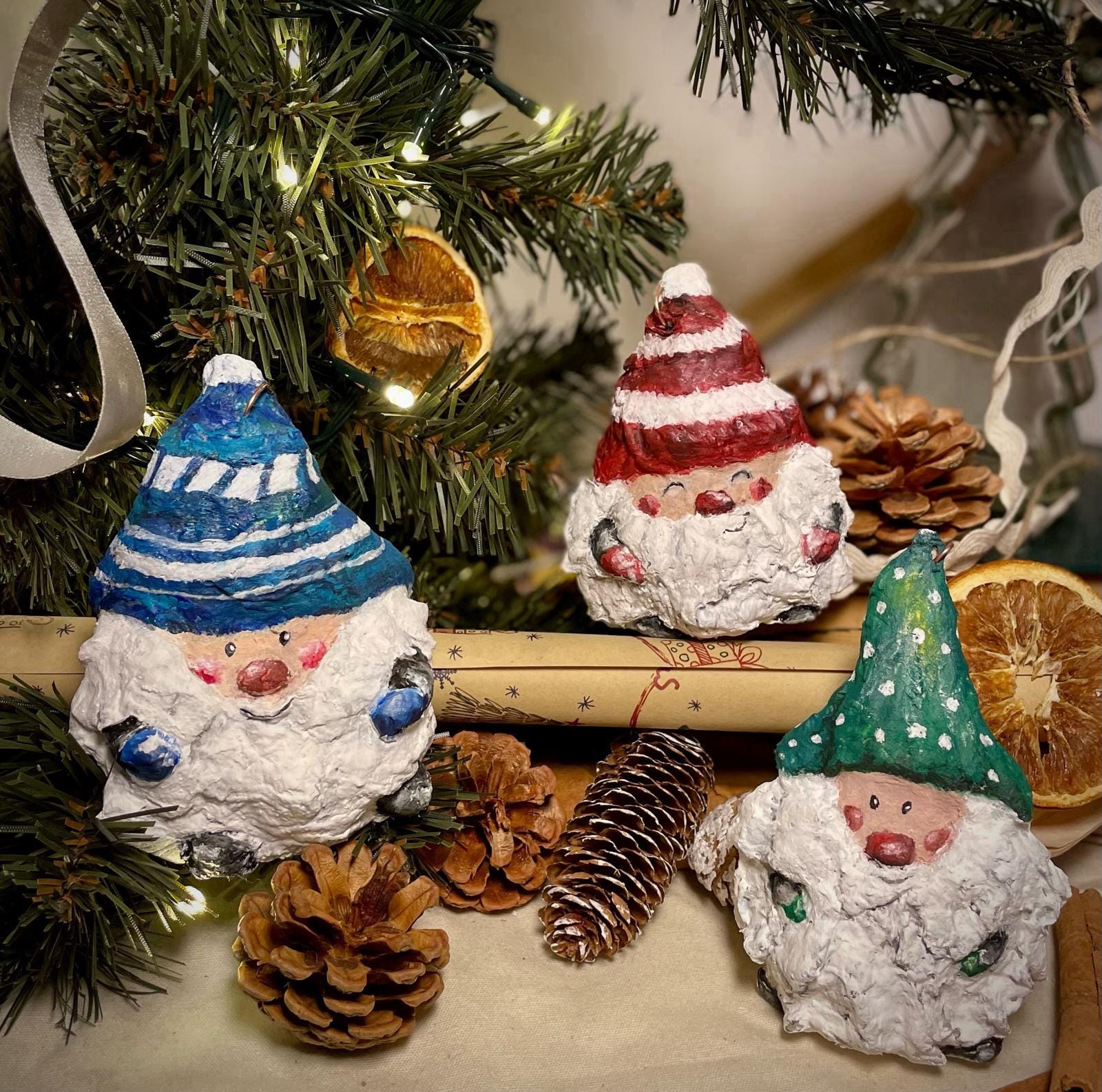 Handcrafted Gnome Christmas Ornament thumbnail 8