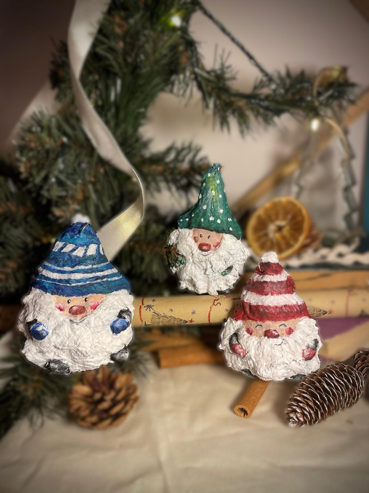 Handcrafted Gnome Christmas Ornament thumbnail 7
