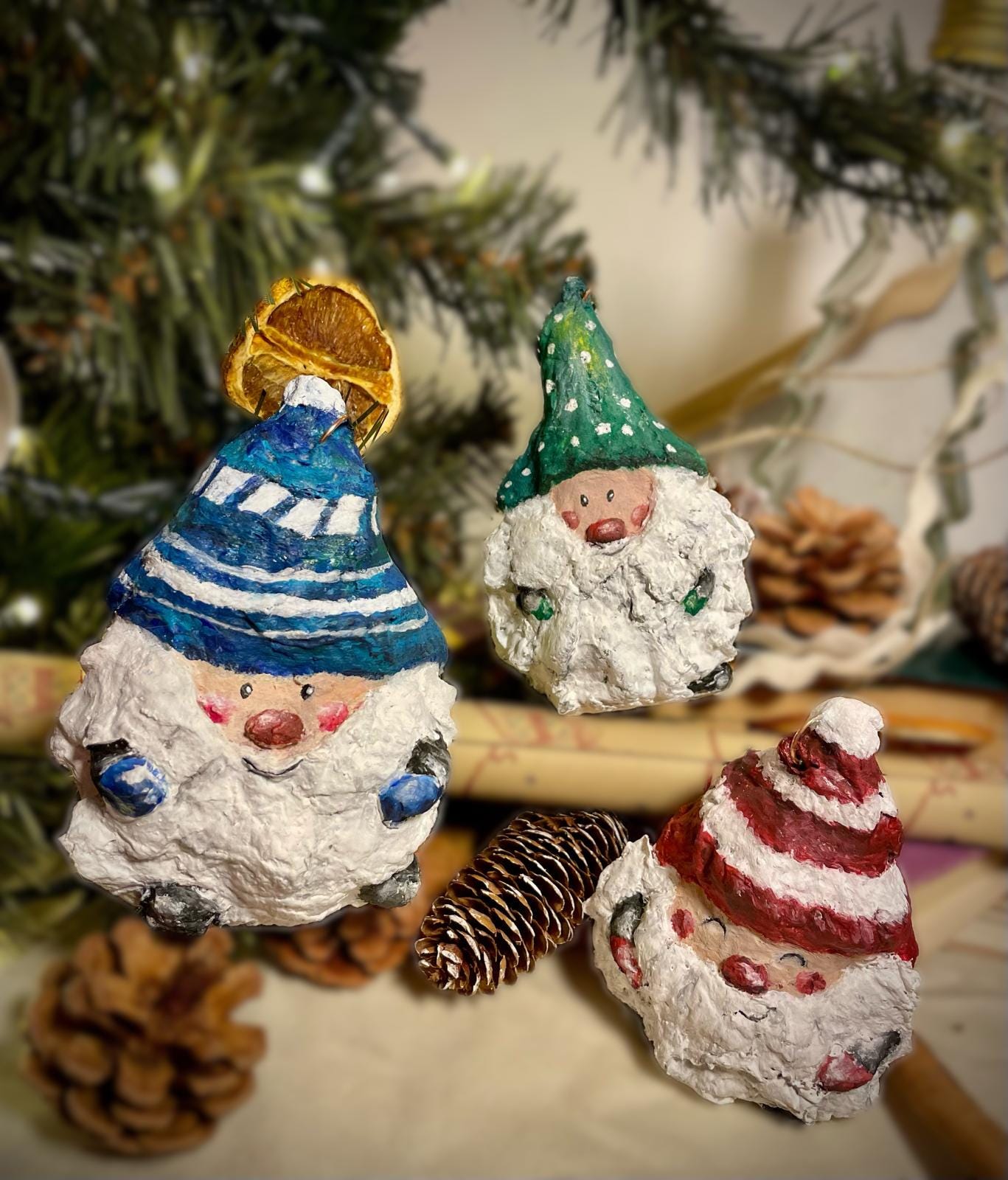 Handcrafted Gnome Christmas Ornament