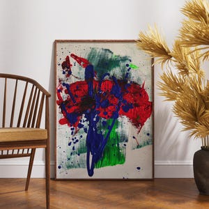 Textured Acrylic Bright Abstract Painting, Colorful Contemporary Painting, Hand Painted Abstract Art, Canvas Wall Art, Abstract Wall Decor