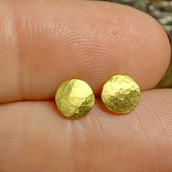 24k Gold Studs Etsy