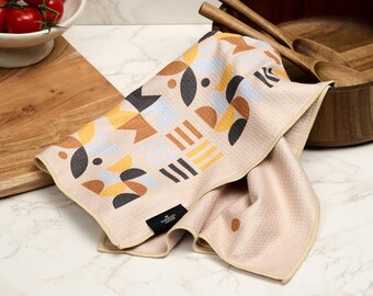 Gift for Home Cooks – Speckled Field Kitchen Towel | Double-Sided Microfiber (18×27) | Quick-Dry, Lint-Free | Modern Geometric