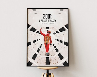 ★激レア！レトロ★2001ディズニアナ★ウォルト＆ティンク★ポスター★額装済★ 2001年宇宙の旅 ポスター 壮大なSF映画 壁飾り レトロプリント アート