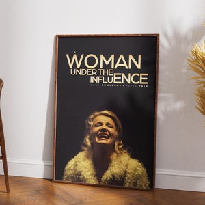 Poster zu „Eine Frau unter Einfluss“, Retro-Film, Wandbild, Vintage-Film, John Cassavetes