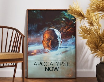 Locandina di Apocalypse Now, film retrò, stampa artistica, film vintage, Marlon Brando, Martin Sheen