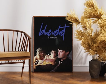 Blue Velvet Poster, Retro Movie Print, Vintage Film Art, David Lynch