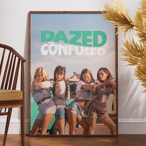 Dazed and Confused Poster, Retro Movie Poster, Vintage Poster, Home Decor, Gift for Her, Gift for Him, Matthew McConaughey, Printable Art