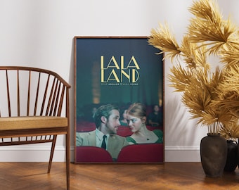 La La Land Movie Poster - Muted Minimalist Ryan Gosling & Emma Stone Art  Print - Etsy